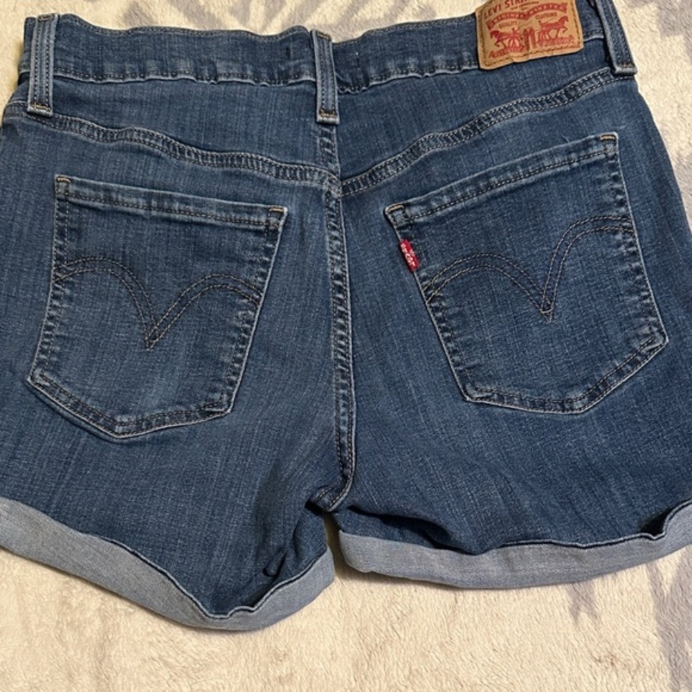 Levi's Women's Dark Blue Jean Shorts